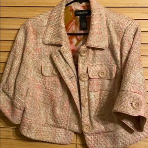 Crop vintage jacket with a little metallic color